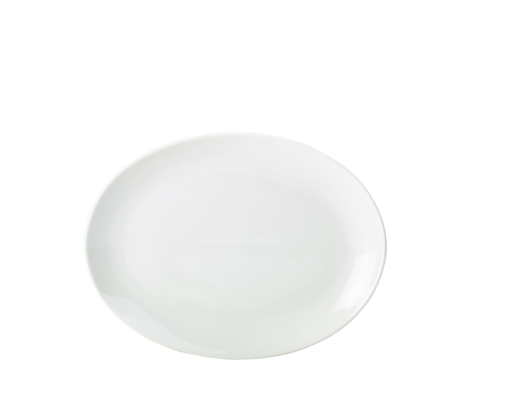 GenWare Porcelain Oval Plates - 21cm - White