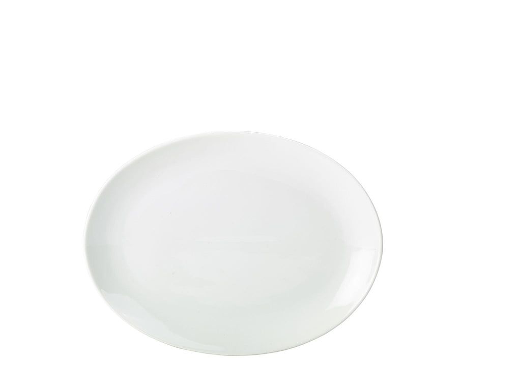 GenWare Porcelain Oval Plates - 36cm - White