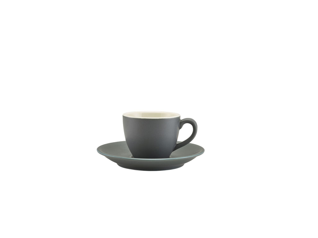 GenWare Porcelain Saucers - 12cm - Matt Grey