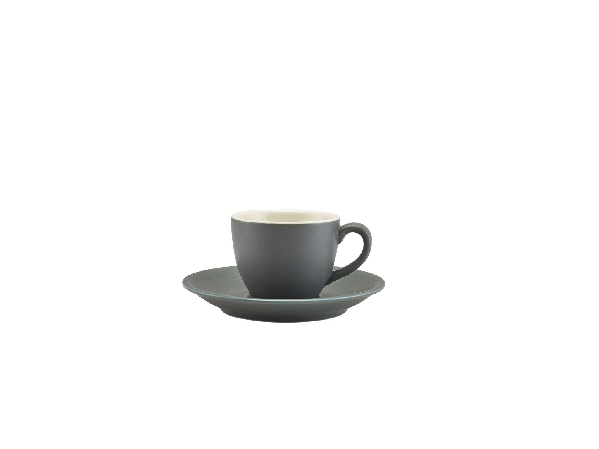GenWare Porcelain Saucers - 12cm - Matt Grey
