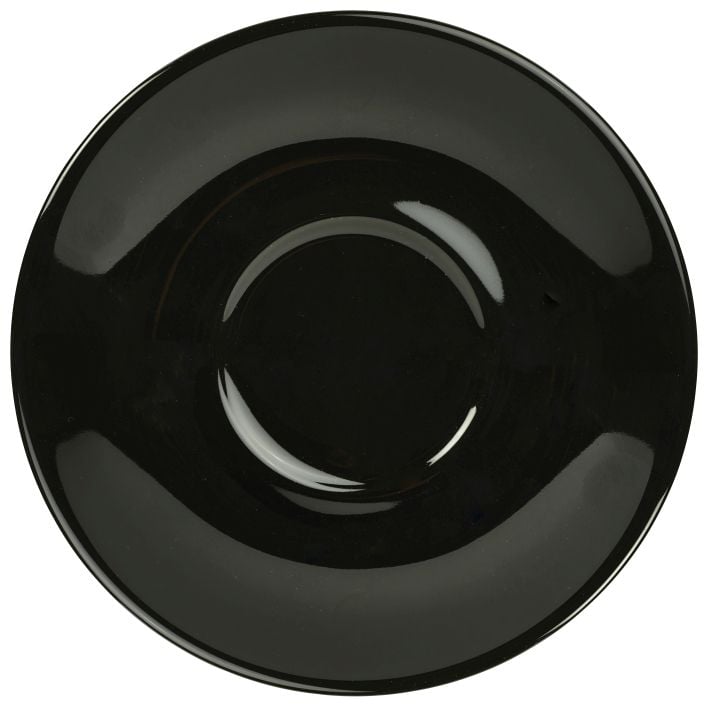 GenWare Porcelain Saucers - 13.5cm - Black
