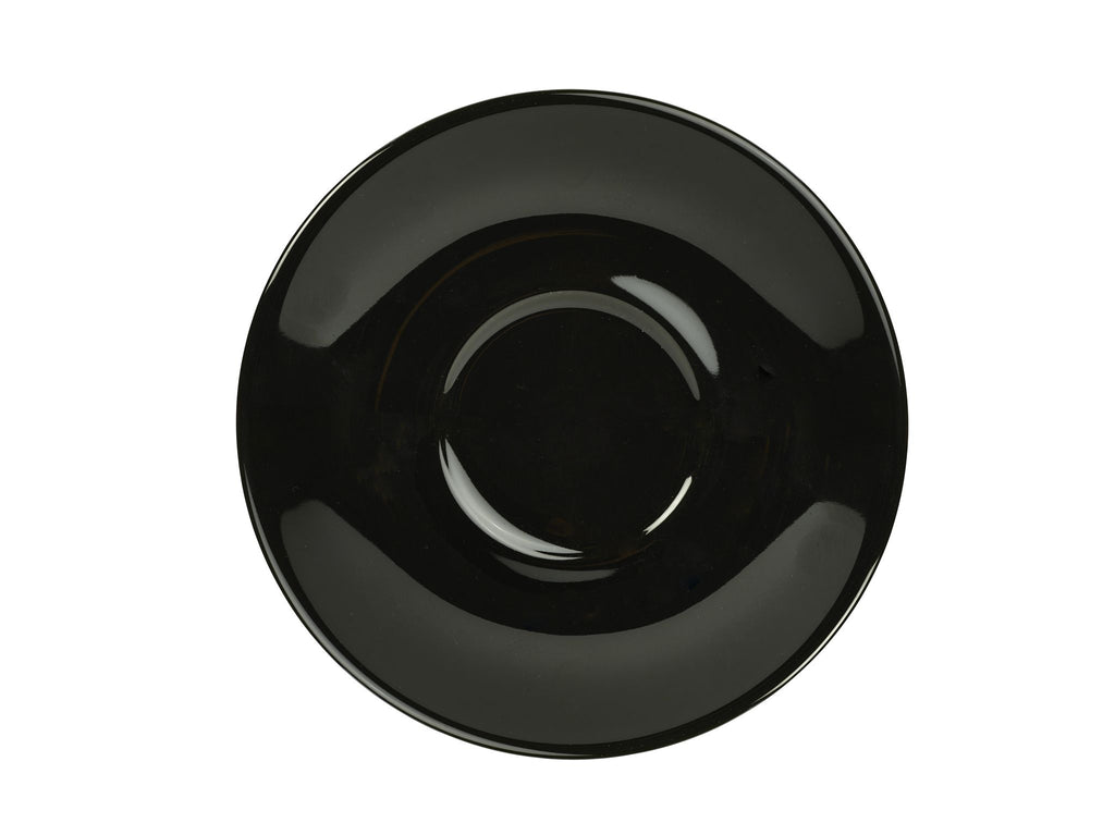 GenWare Porcelain Saucers - 16cm - Black