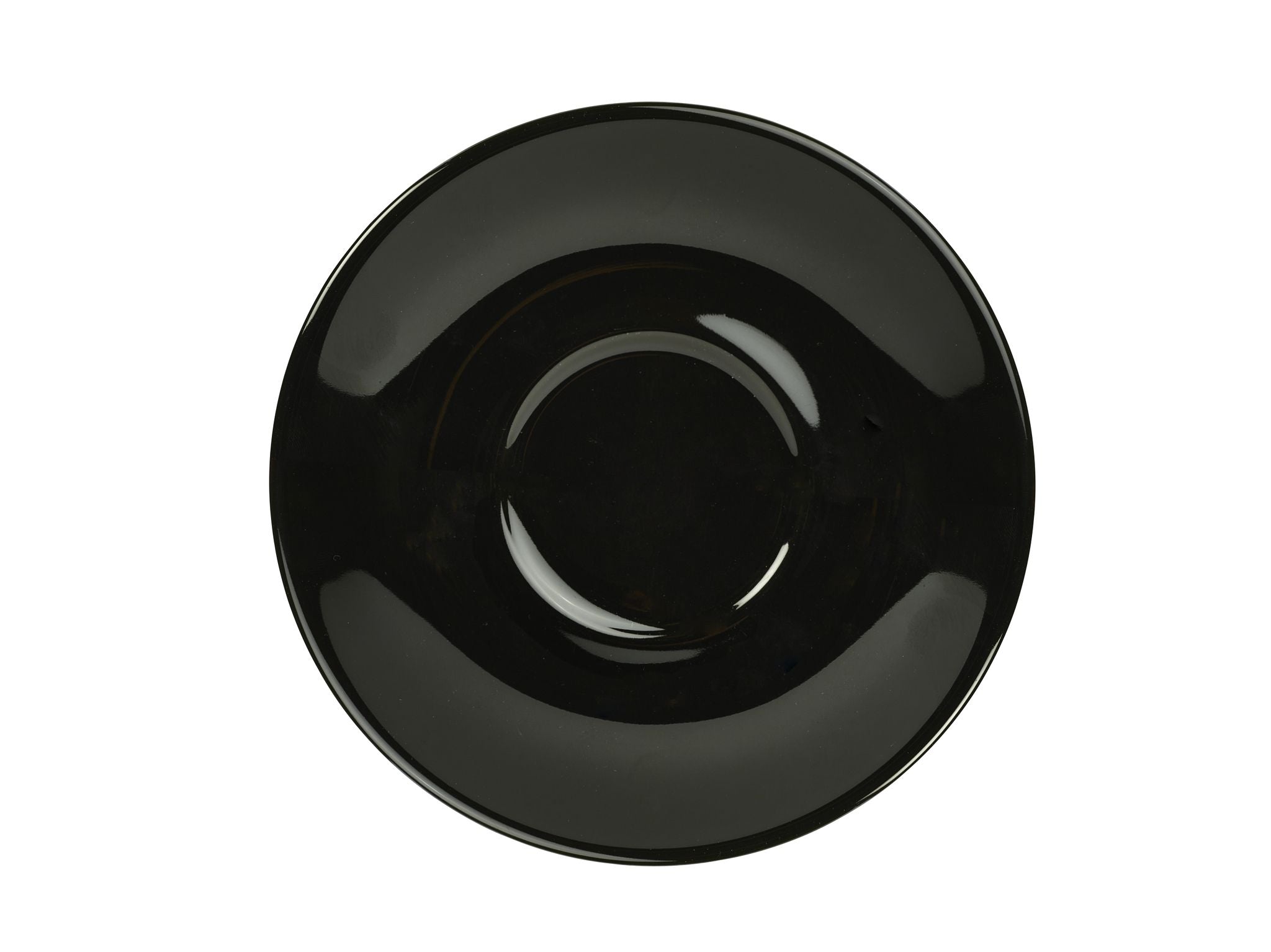 GenWare Porcelain Saucers - 16cm - Black