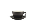 GenWare Porcelain Saucers - 16cm - Matt Black