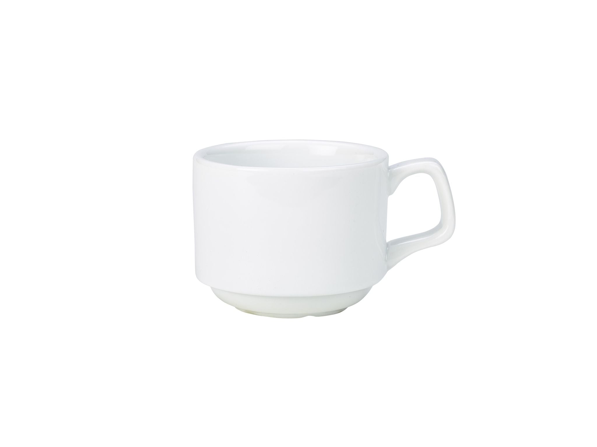 GenWare Porcelain Stacking Cups - 200ml - White