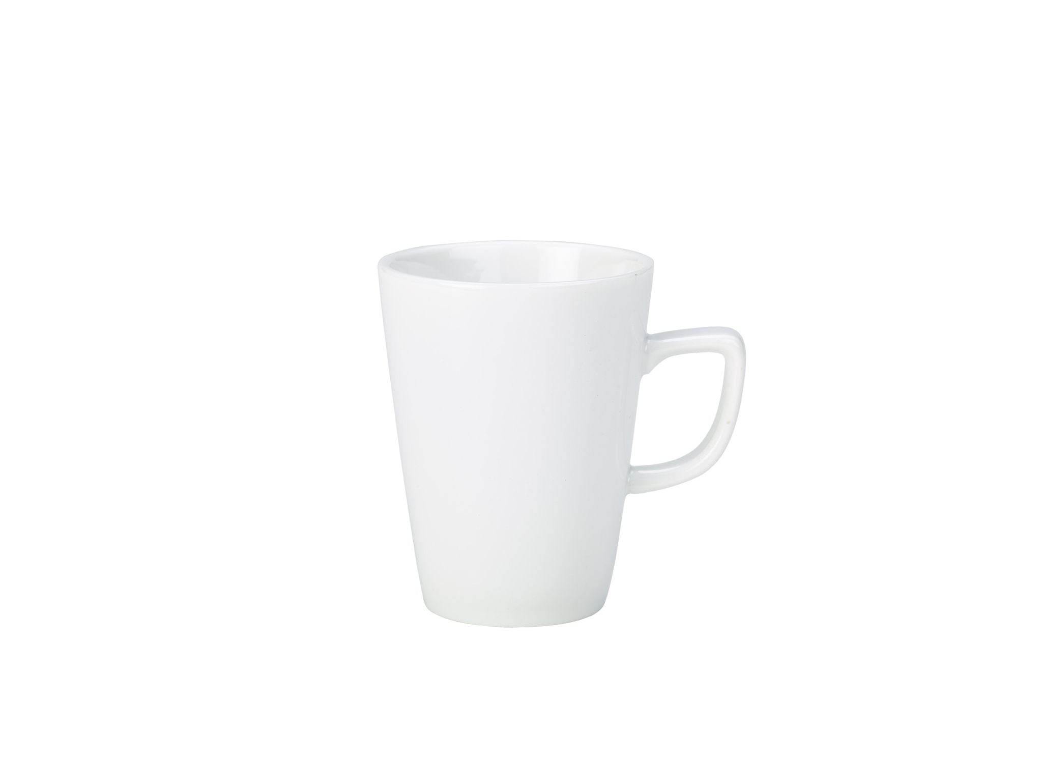 GenWare Porcelain Conical Coffee Mugs - 220ml - White