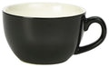 GenWare Porcelain Bowl Shaped Cups - 175ml - Black