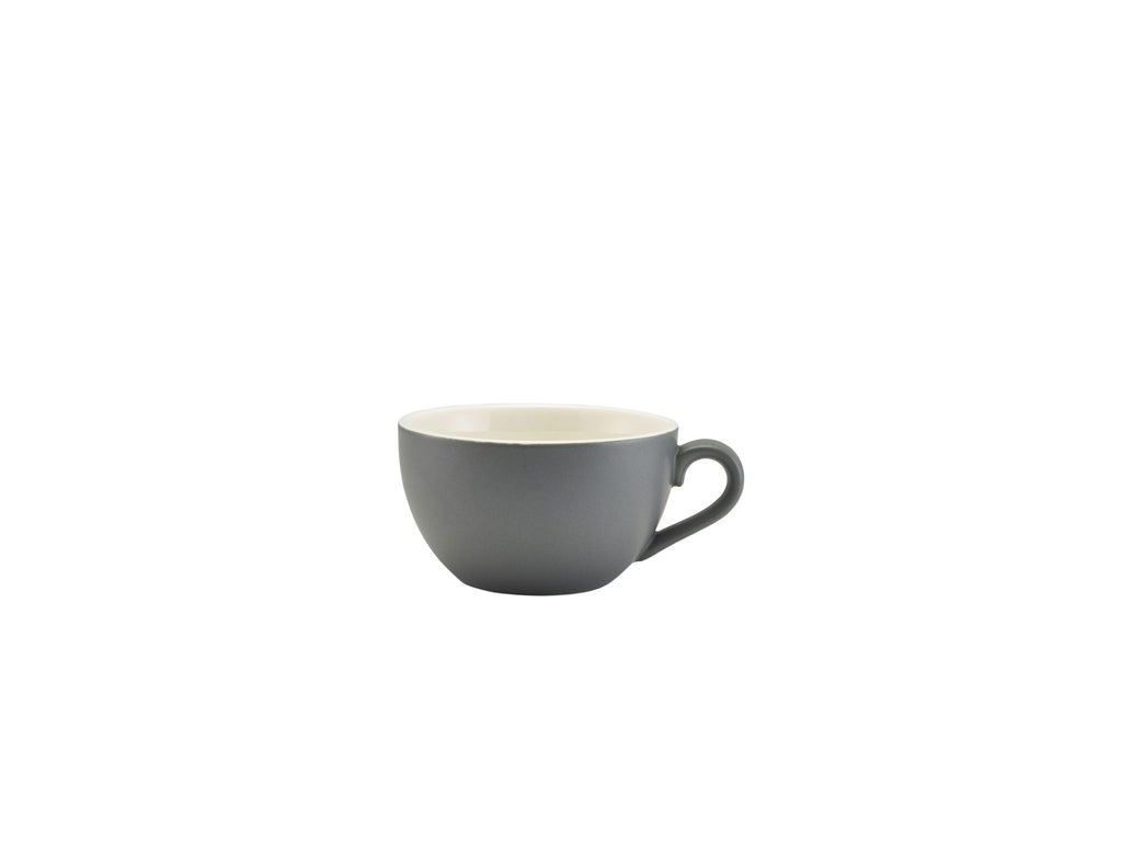 GenWare Porcelain Bowl Shaped Cups - 175ml - Matt Grey