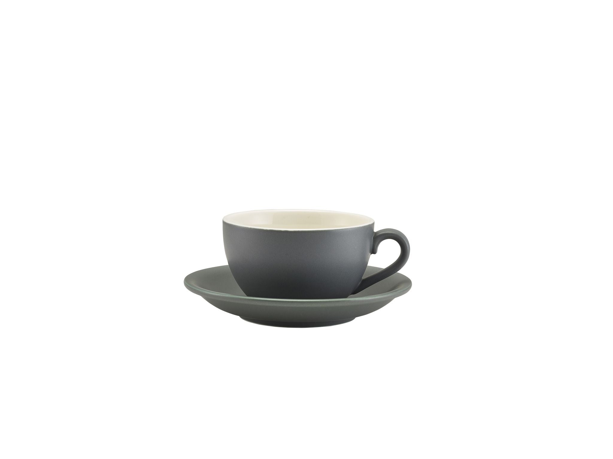 GenWare Porcelain Bowl Shaped Cups - 175ml - Matt Grey