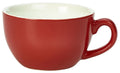 GenWare Porcelain Bowl Shaped Cups - 175ml - Red