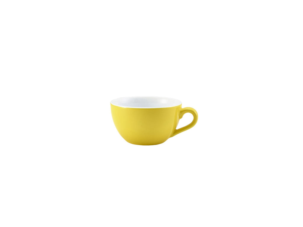 GenWare Porcelain Bowl Shaped Cups - 175ml - Yellow