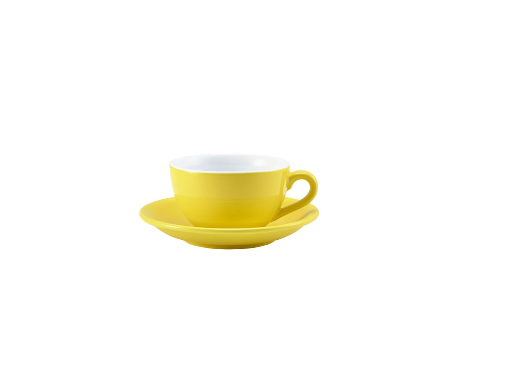 GenWare Porcelain Bowl Shaped Cups - 175ml - Yellow
