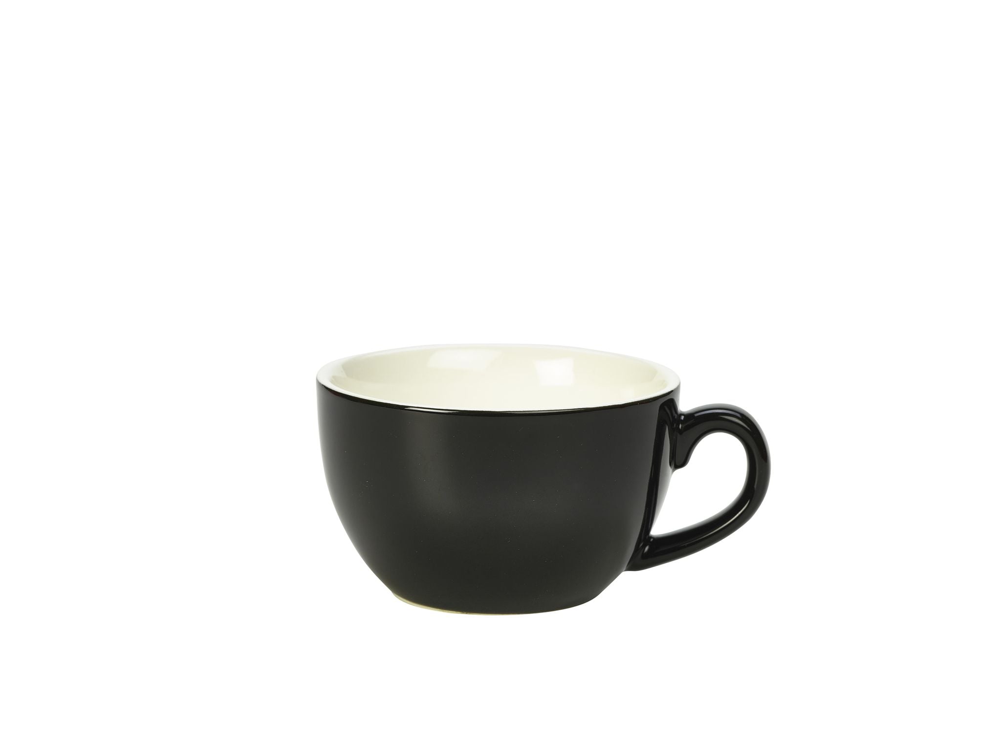 GenWare Porcelain Bowl Shaped Cups - 250ml - Black