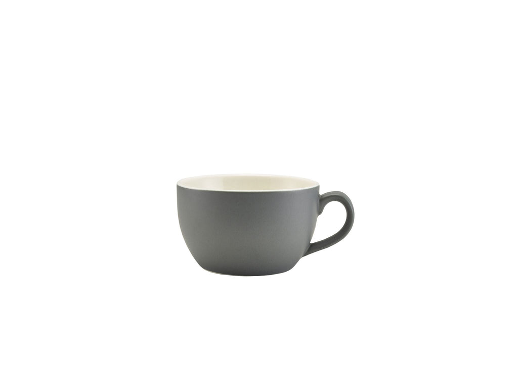 GenWare Porcelain Bowl Shaped Cups - 250ml - Matt Grey