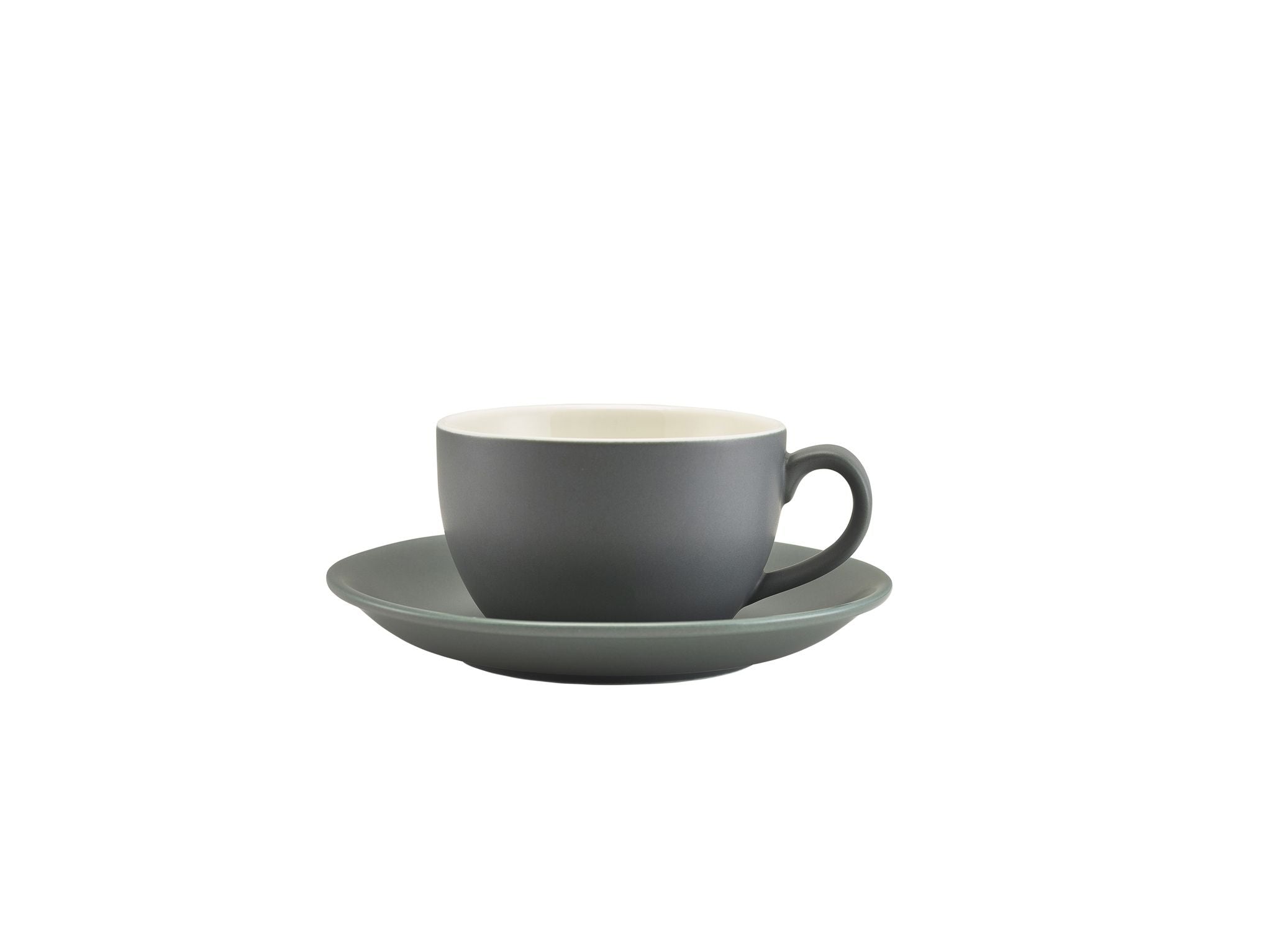 GenWare Porcelain Bowl Shaped Cups - 250ml - Matt Grey