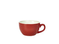 GenWare Porcelain Bowl Shaped Cups - 250ml - Red