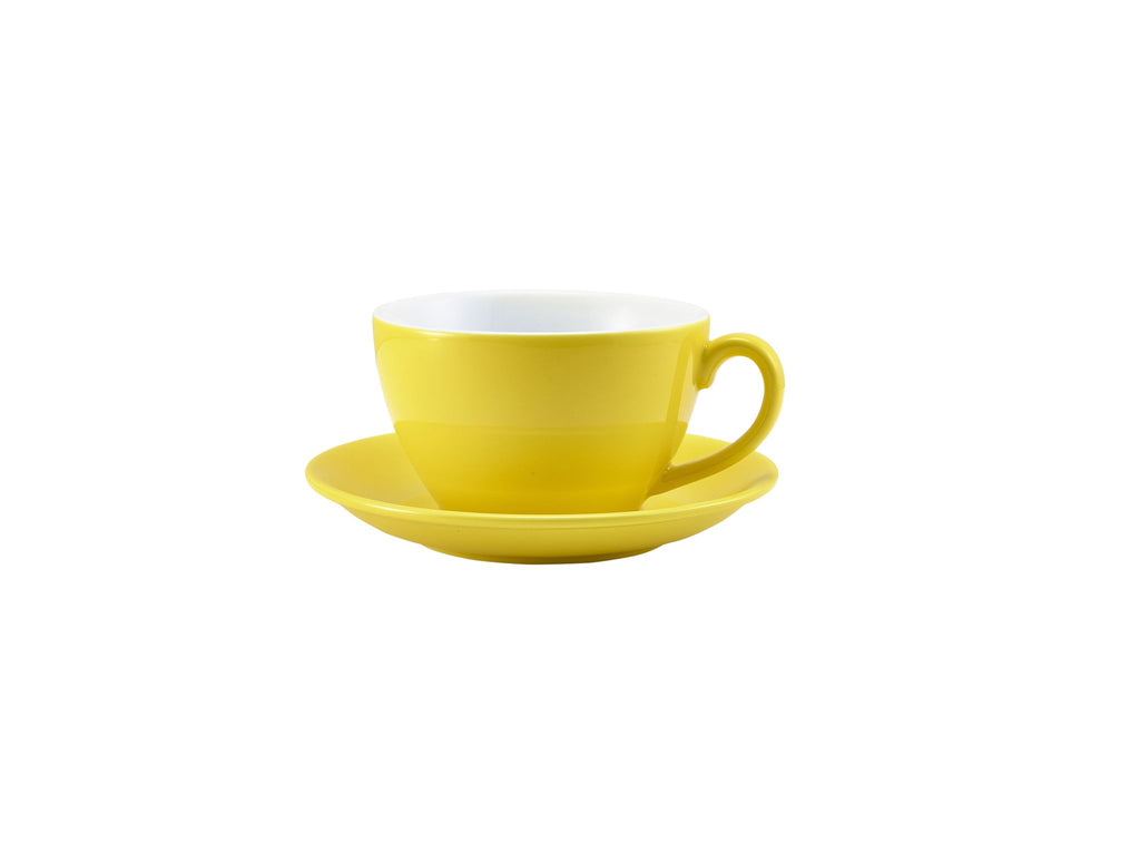 GenWare Porcelain Bowl Shaped Cups - 340ml - Yellow