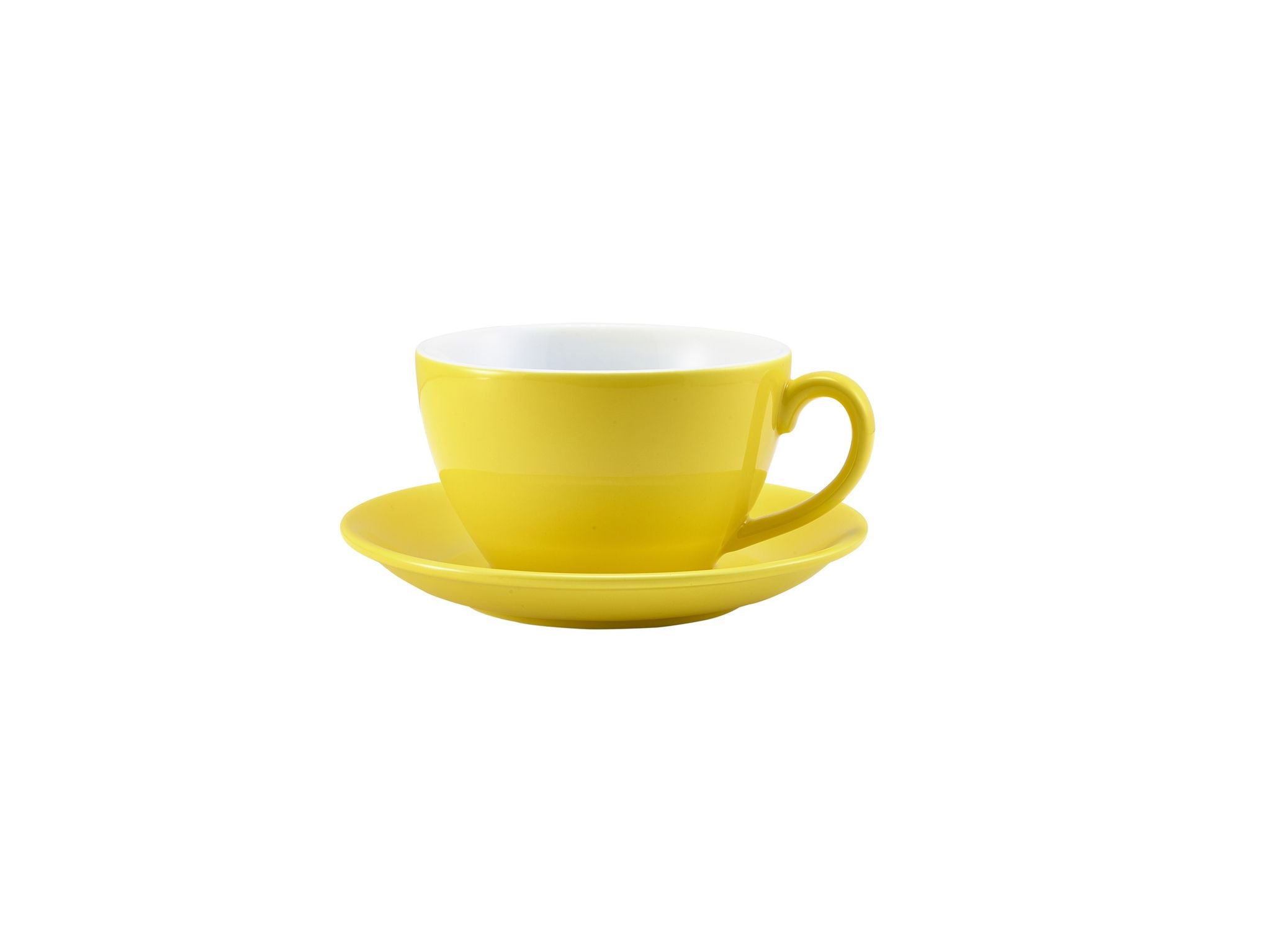 GenWare Porcelain Bowl Shaped Cups - 340ml - Yellow