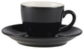 GenWare Porcelain Bowl Shaped Cups - 90ml - Black