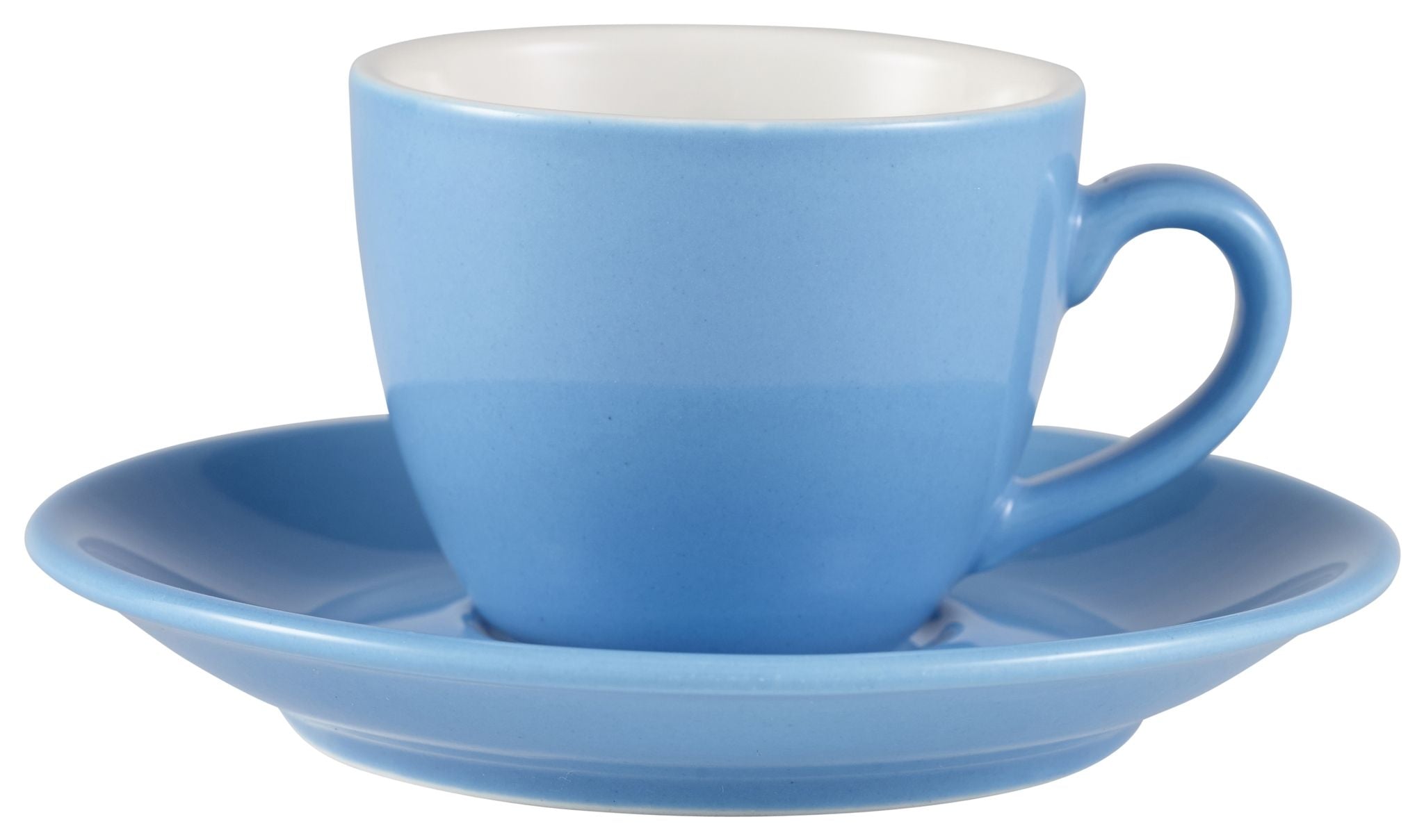 GenWare Porcelain Bowl Shaped Cups - 90ml - Blue