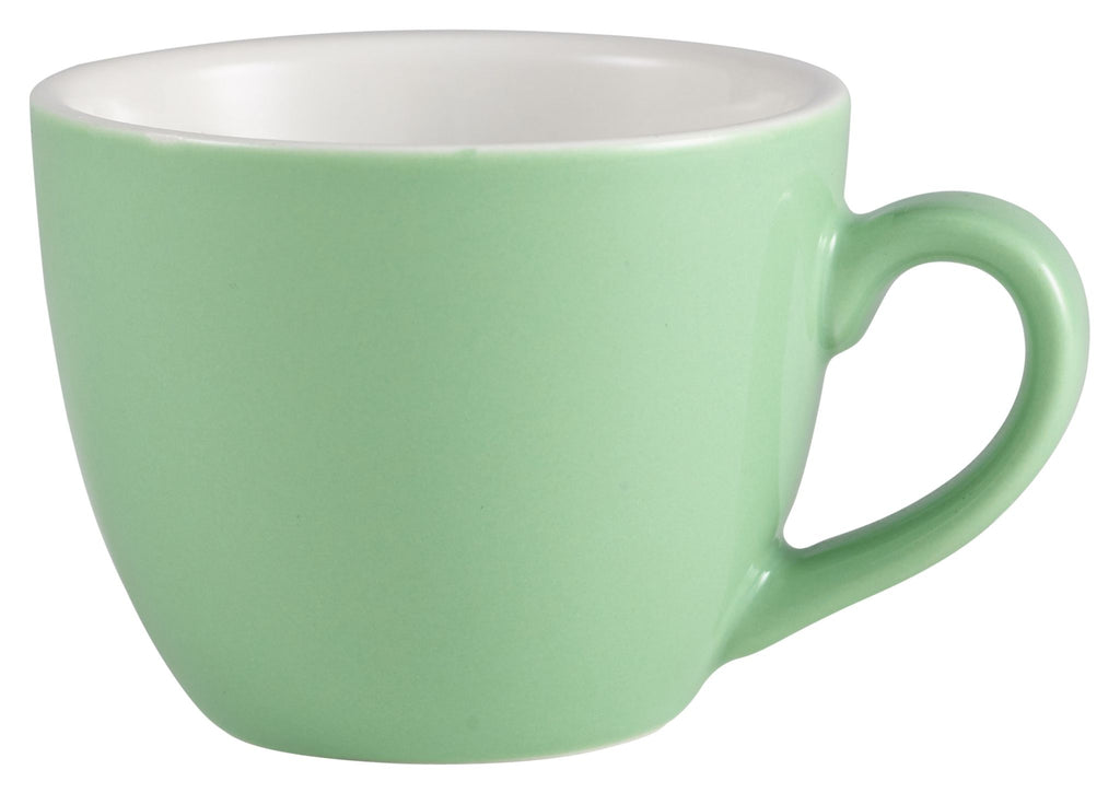 GenWare Porcelain Bowl Shaped Cups - 90ml - Green