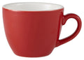 GenWare Porcelain Bowl Shaped Cups - 90ml - Red