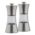 Salt and Pepper Mill Set - Brushed Stainless Steel