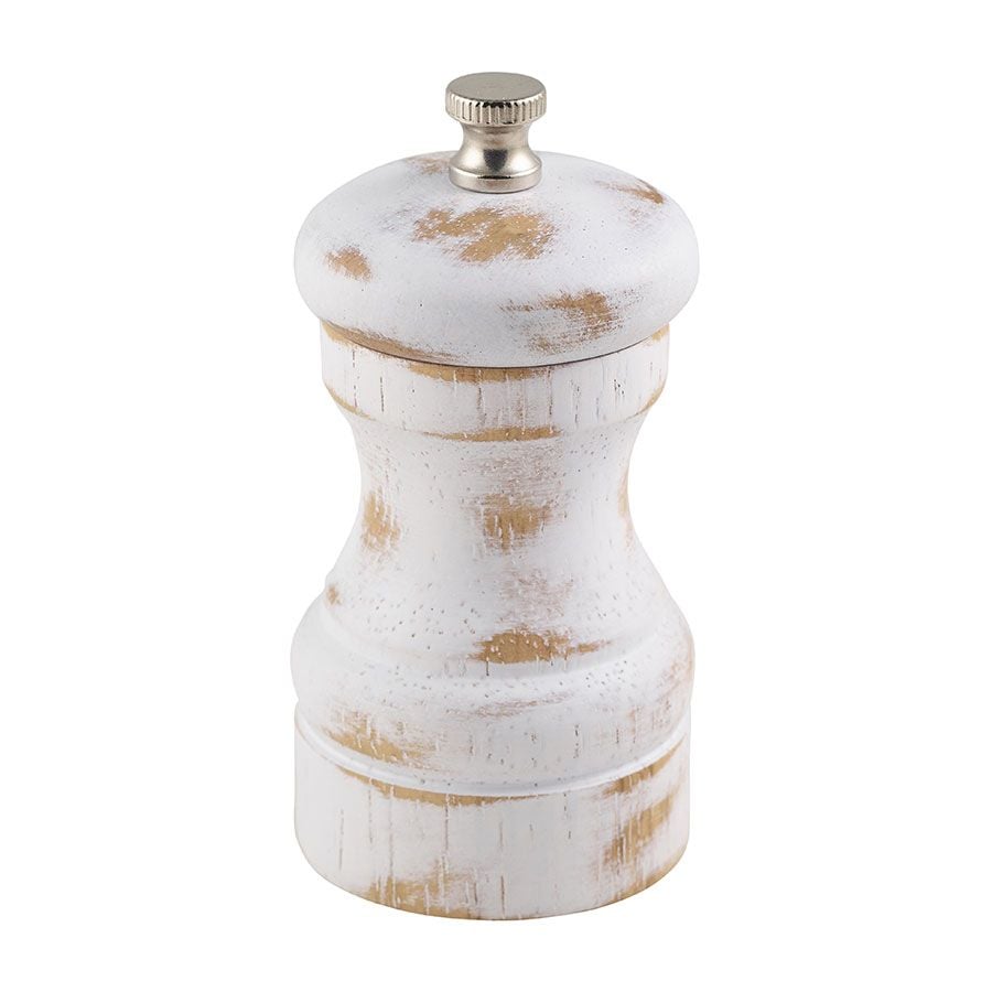 White Wash Salt / Pepper Grinder - 10cm