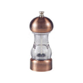 Genware Antique Copper Top Salt / Pepper Grinder - 14cm