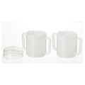 Homecraft Two Handled Mug and Lids - 270ml
