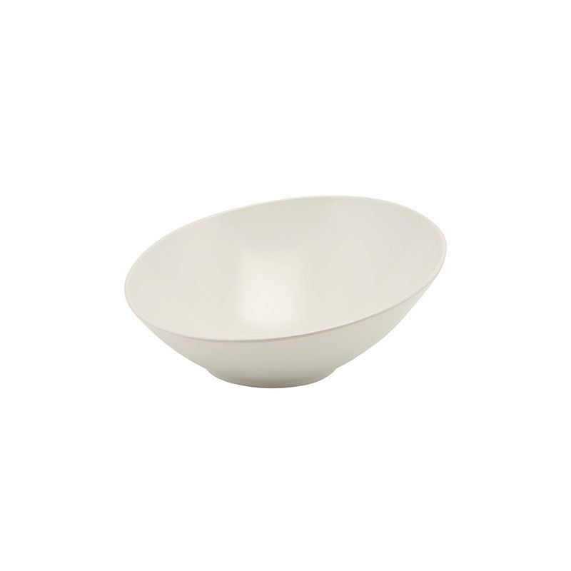 GenWare Melamine Slanted Bowl - 63cl - White