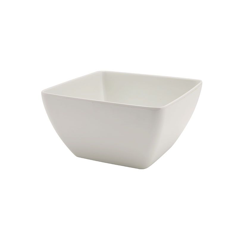GenWare Melamine Square Bowl - 2.35L - White