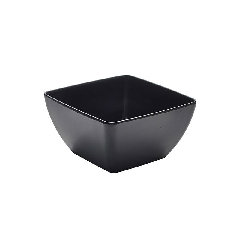 GenWare Melamine Square Bowl - 2.35L - Black