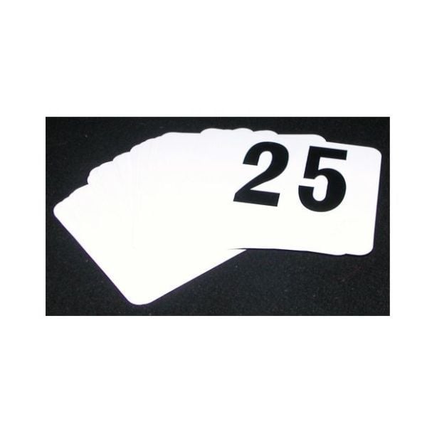 GenWare Double Sided Table Numbers - 1 to 25