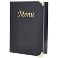 GenWare 8 Page Menu Holder - A5 - Black