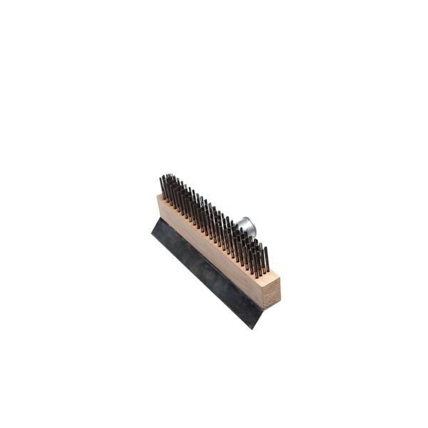 Oven Wire Brush Head with Scraper