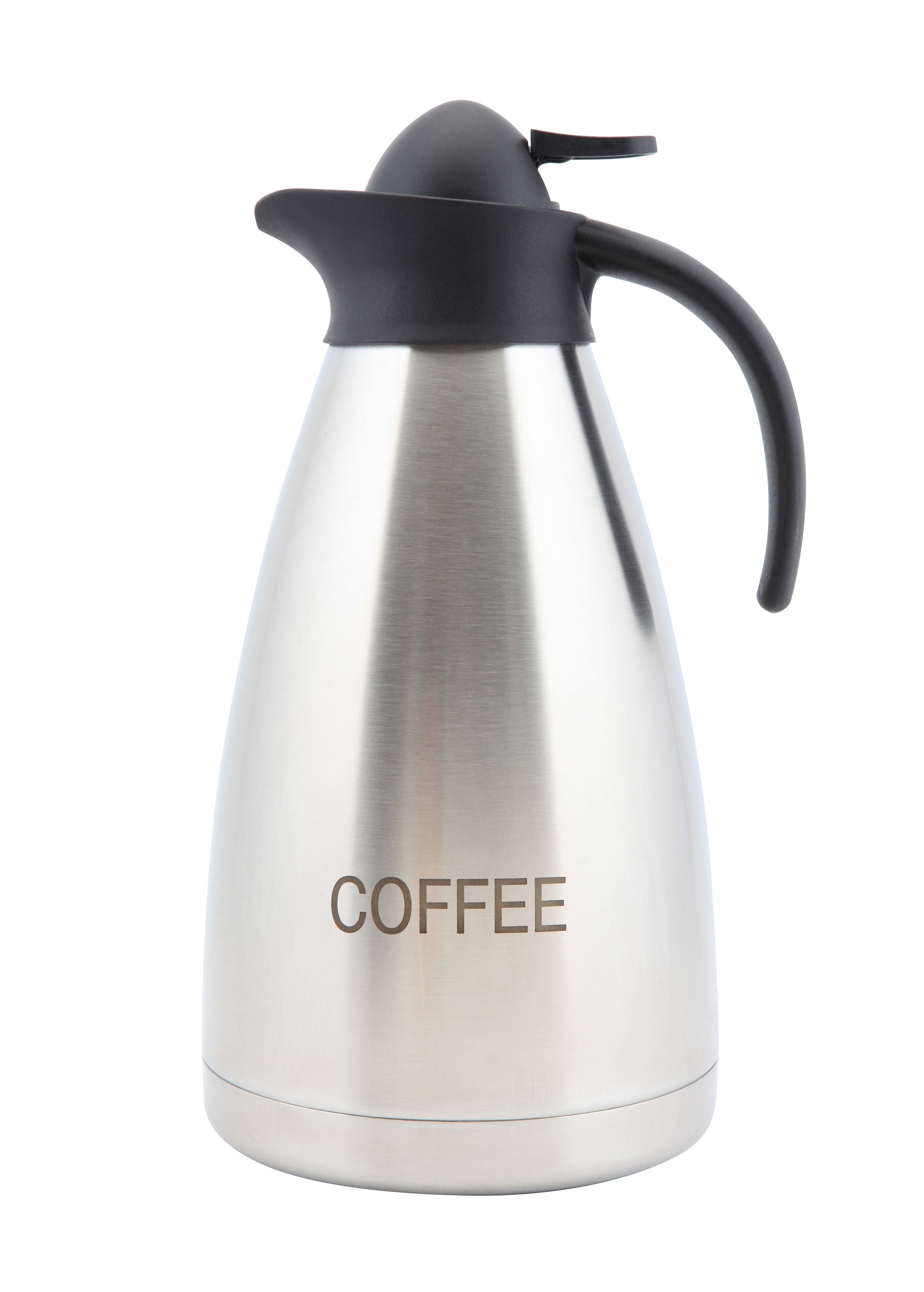 Contemporary Stainless Steel Vacuum Pot - Coffee - 2L