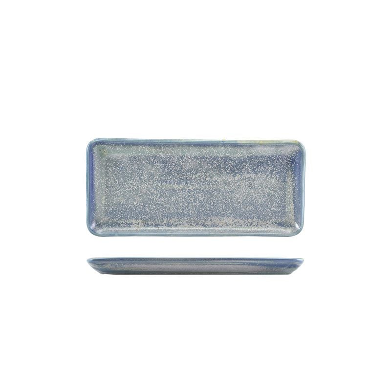 GenWare Terra Porcelain Narrow Rectangular Plates - 31cm - Seafoam