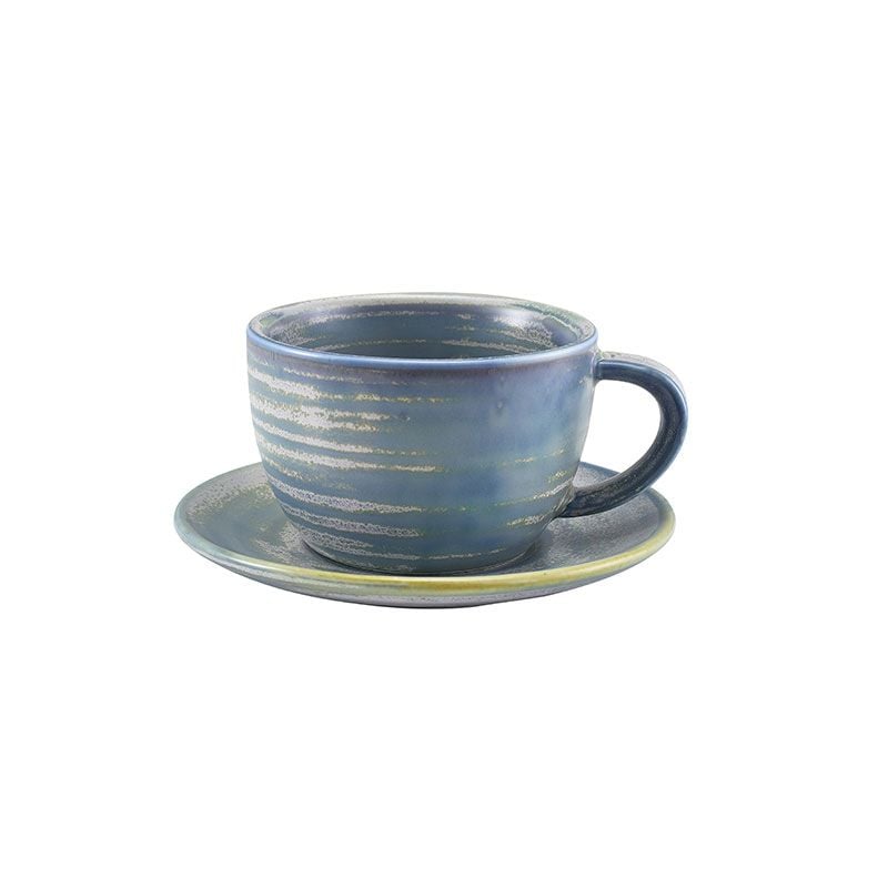GenWare Terra Porcelain Coffee Cups - 220ml - Seafoam