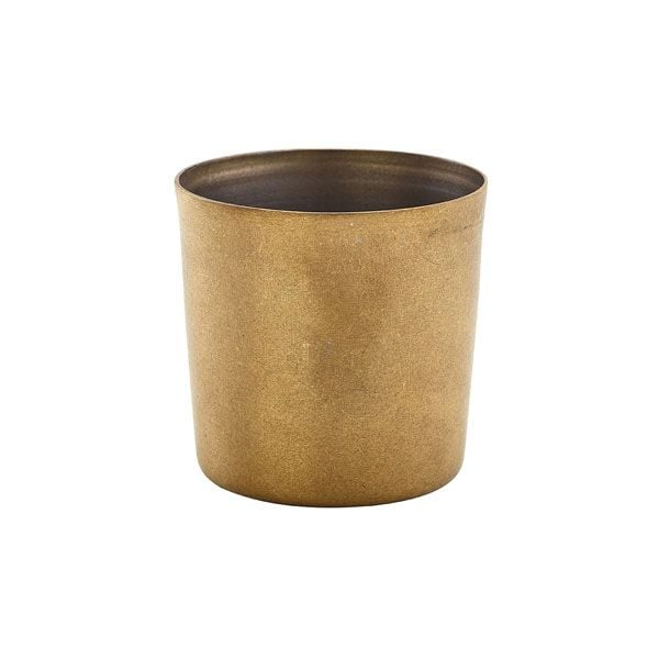GenWare Vintage Steel Serving Cups - Gold