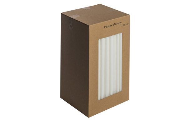 Paper Straws - 20cm - White