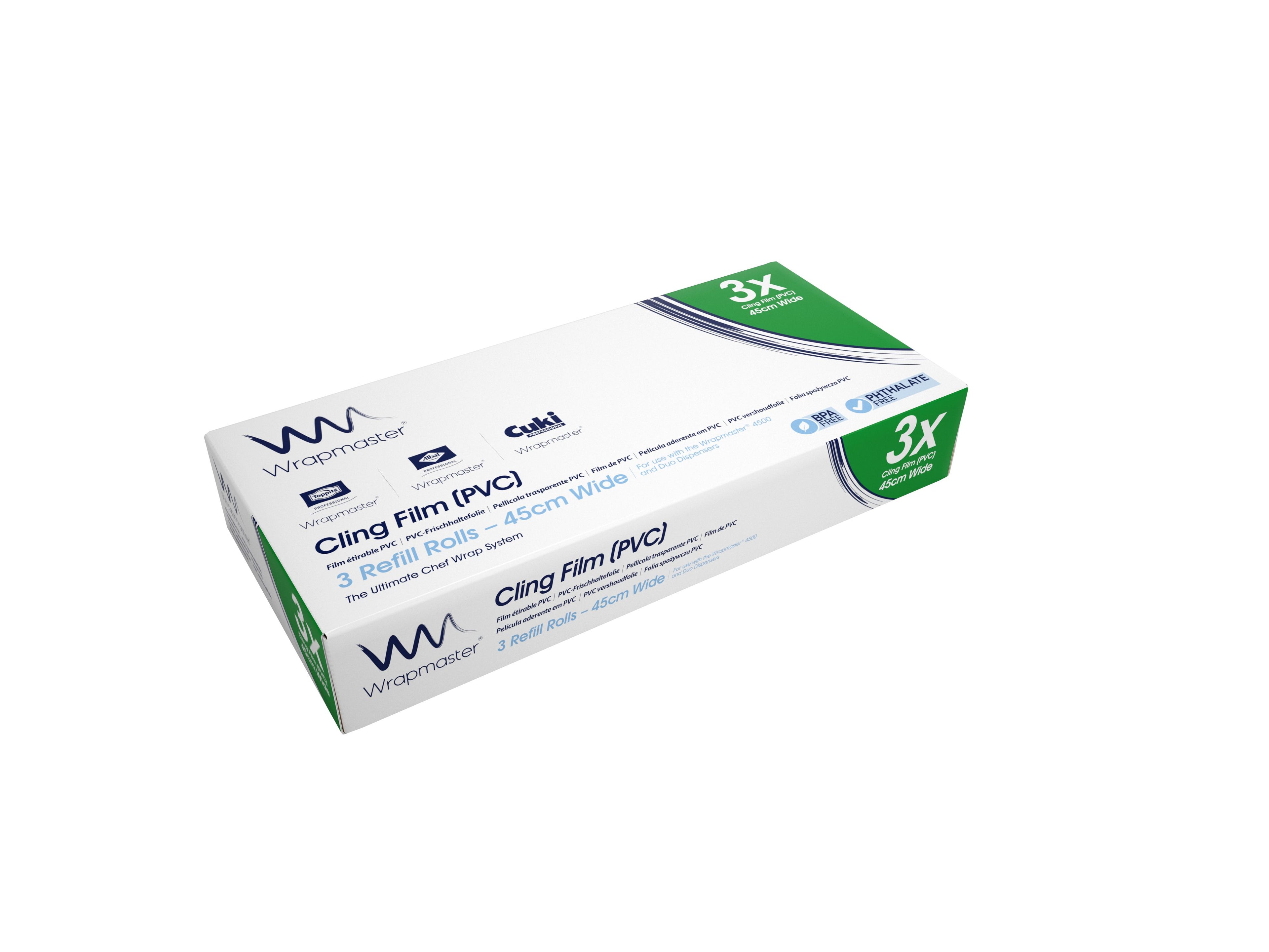 Wrapmaster® Cling Film Refills - 45cm x 300m