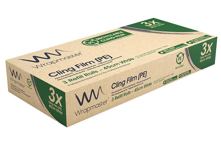Wrapmaster® Recycled PE Cling Film Refills - 45cm x 300m