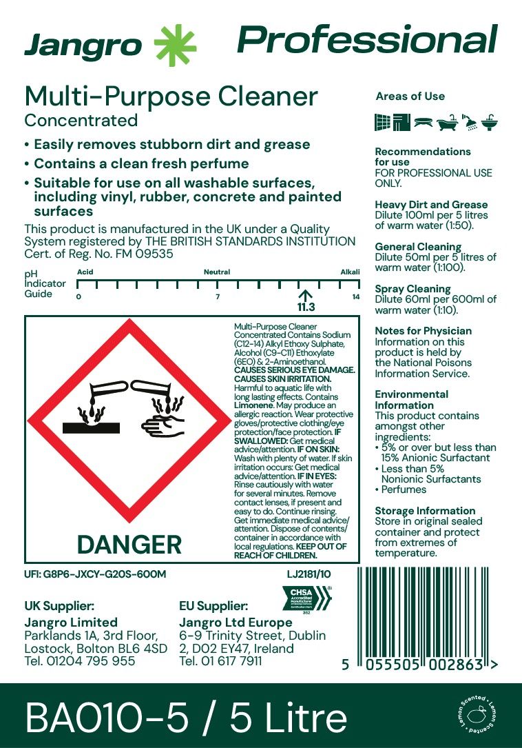Jangro Professional Multi-Purpose Cleaner - 5L