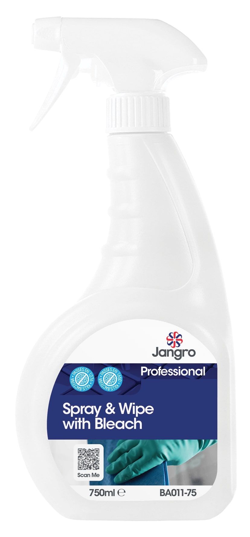 Jangro Spray & Wipe with Bleach - 750ml