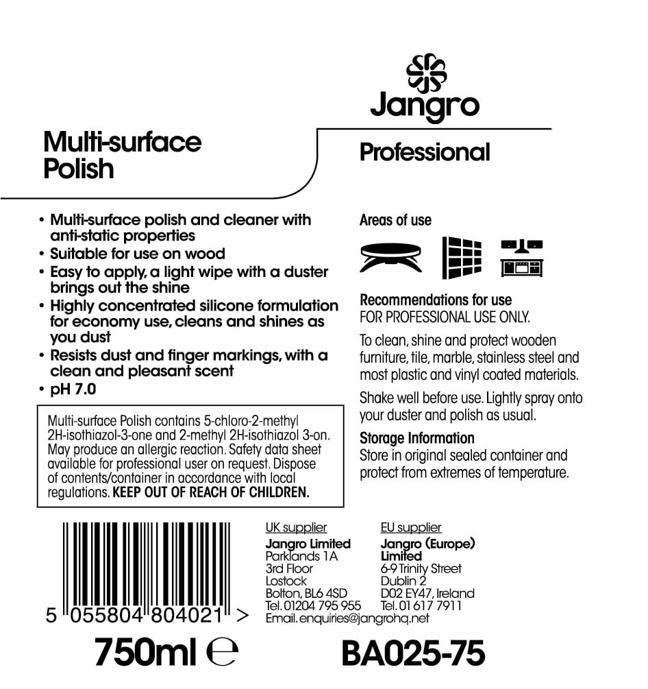 Jangro Multi-Surface Polish - 750ml