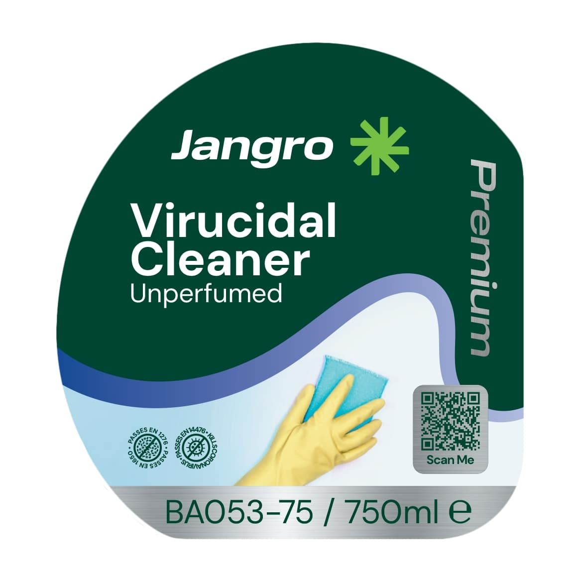 Jangro Premium Unperfumed Virucidal Cleaner - 750ml