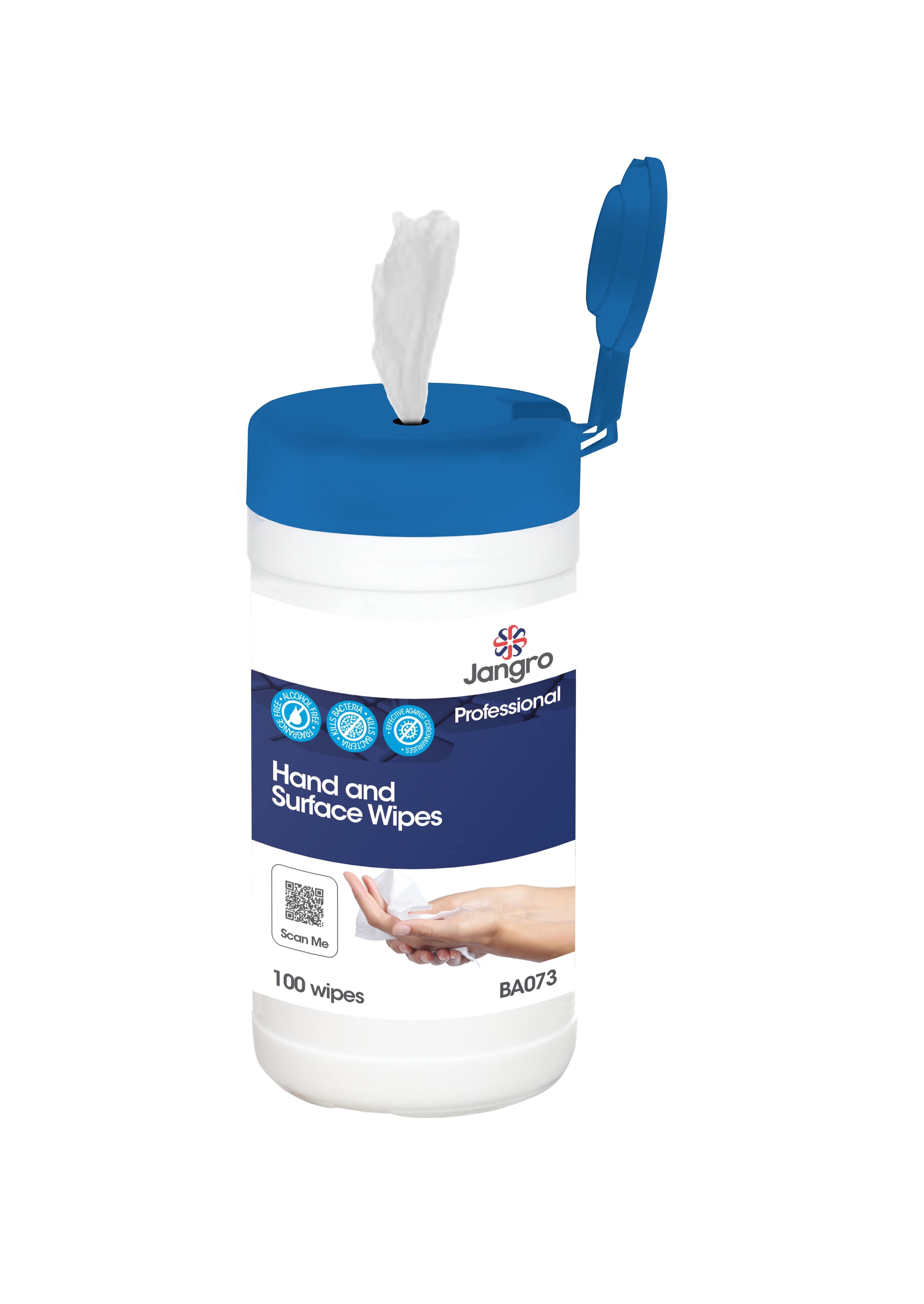 Jangro Professional Hand and Surface Wipes - 100 Wipes
