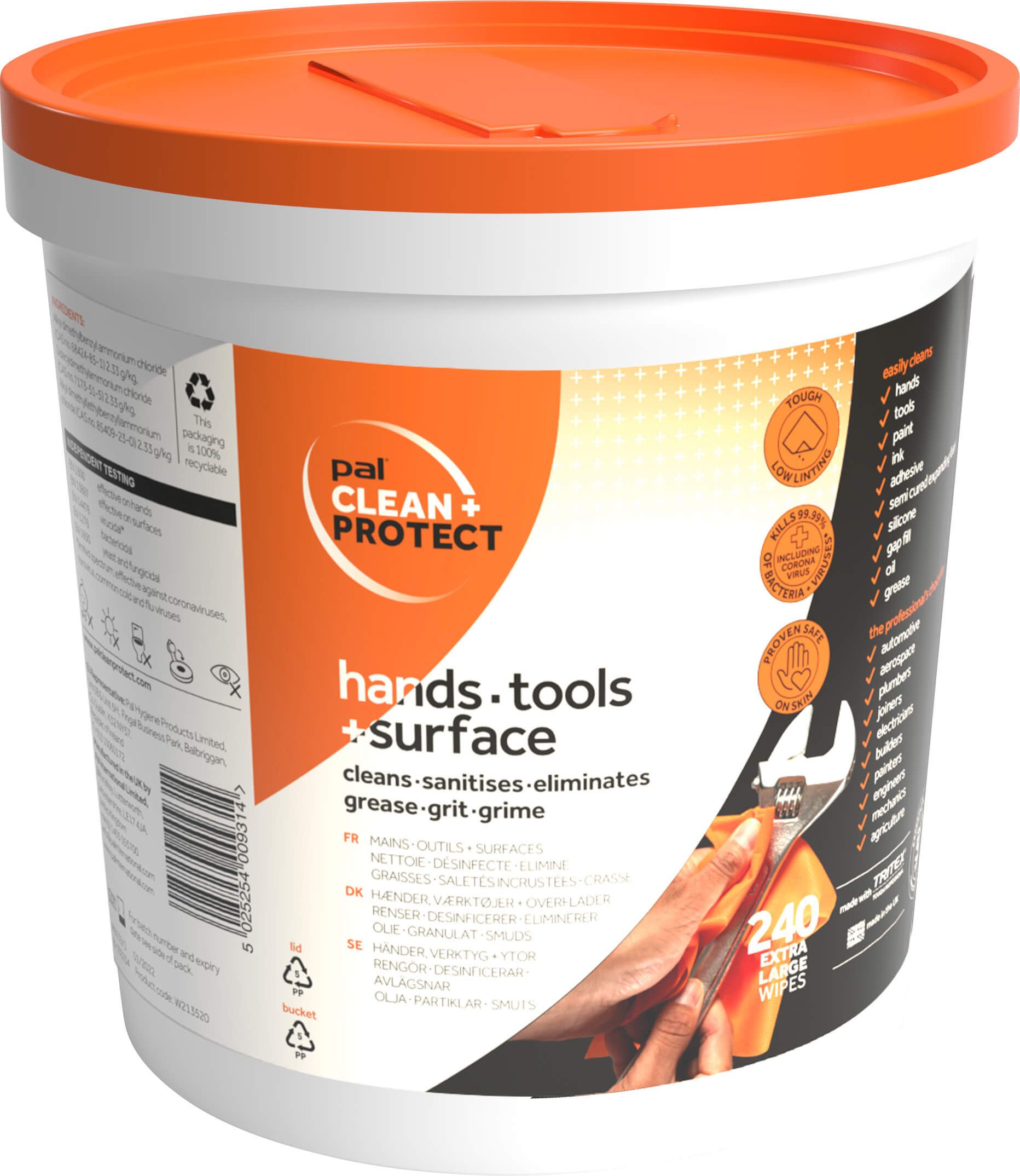Jangro Professional Hands, Tools and Surface Wipes