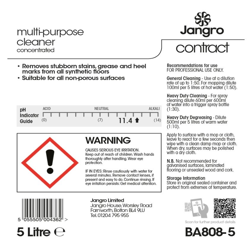 Jangro Contract Multi-purpose Cleaner - 5L